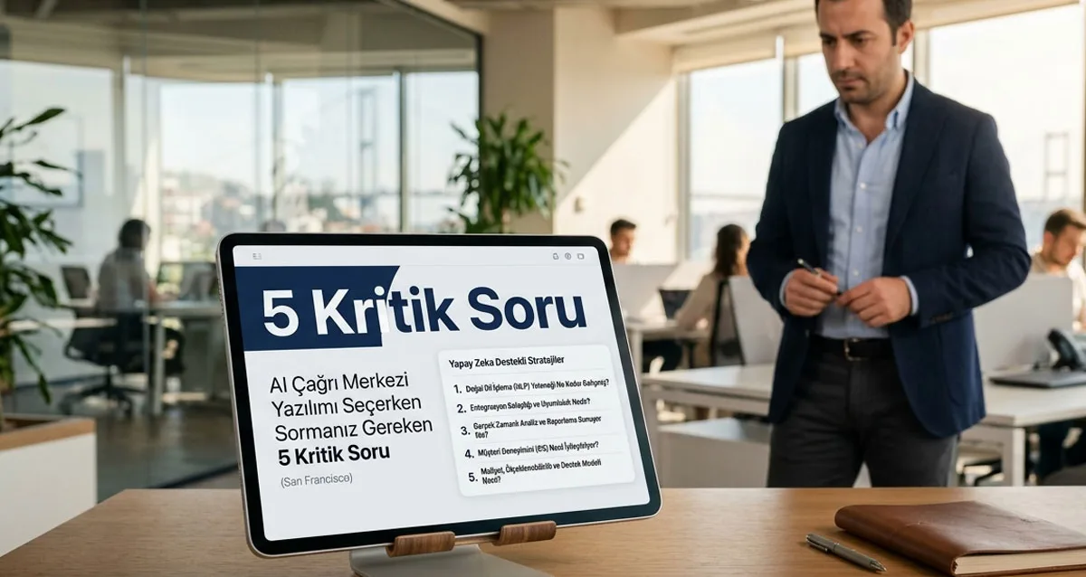 ai cagri merkezi yazilimi secerken sormaniz gereken kritik soru